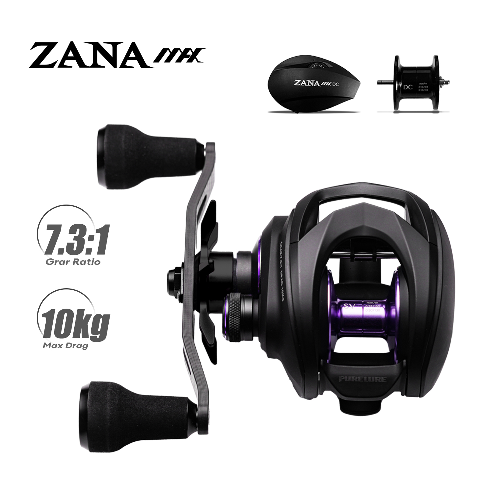 Abu Garcia Reel Max - PURELURE ZANA MAX 10KG SV+DC Dwumodowy